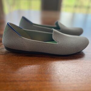 NWOT Rothy's  Womens Size 8 Gray  Round Toe Knit Ballet Flat Shoe